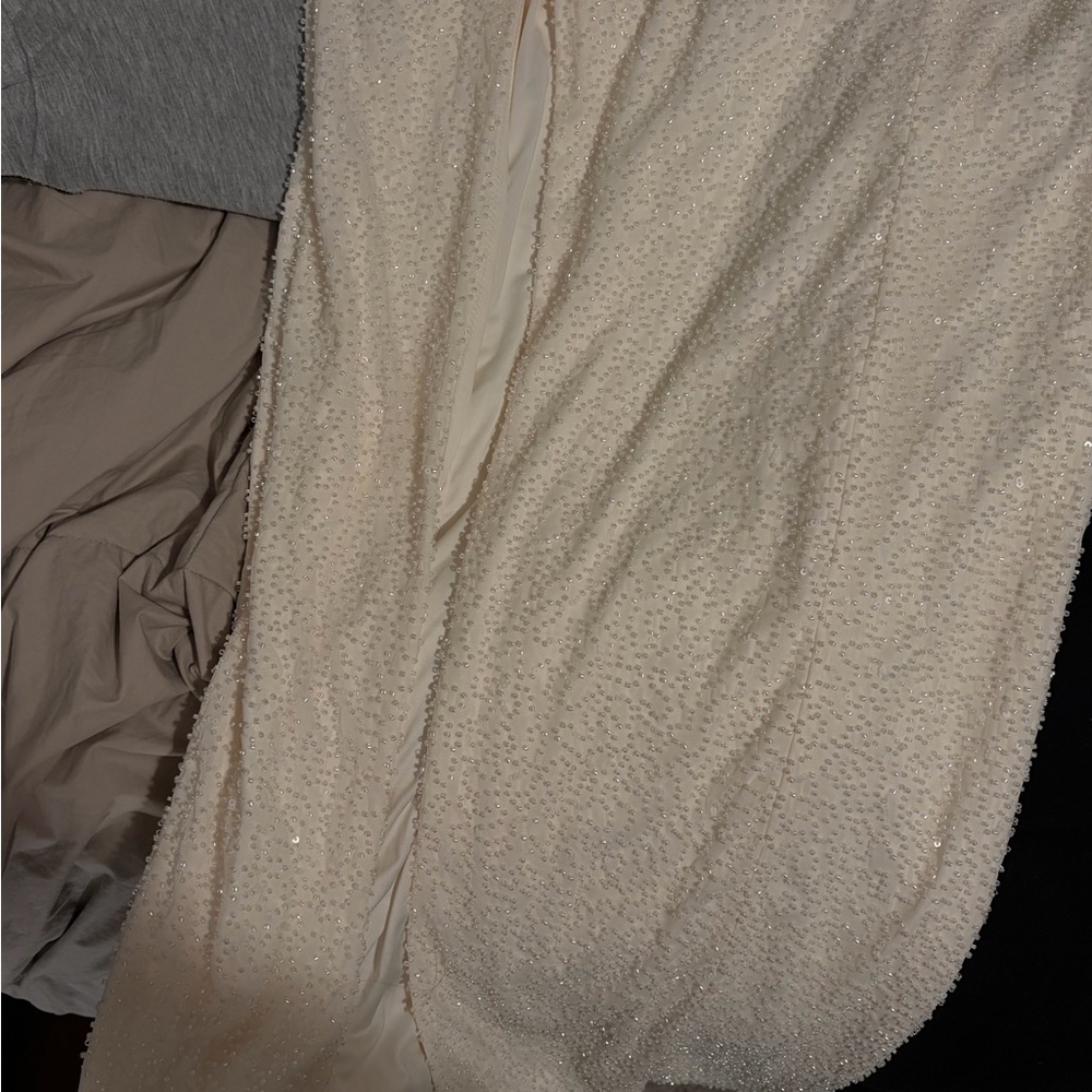 Oh Polly Strapless White Gown - Picture 4 of 8